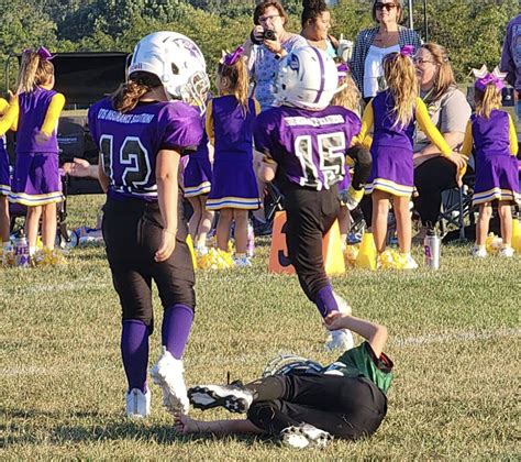 ‘I get to tackle people, and not get into trouble:’ 2nd grader is only girl in Loudoun youth football league